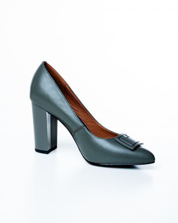 Pantofi de piele naturala Epica 1488 - 9 cm  vernil [2]