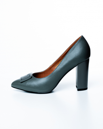 Pantofi de piele naturala Epica 1488 - 9 cm  vernil [7]