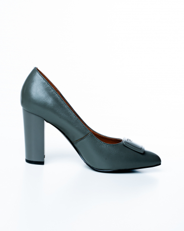 Pantofi de piele naturala Epica 1488 - 9 cm  vernil [3]