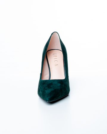 Pantofi de piele naturala Epica 1489 - 9 cm  verzi [1]