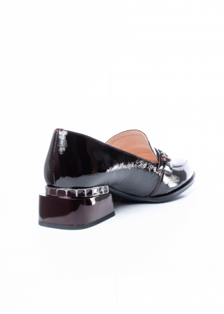 Pantofi de piele naturala Epica 1490 bordo [5]