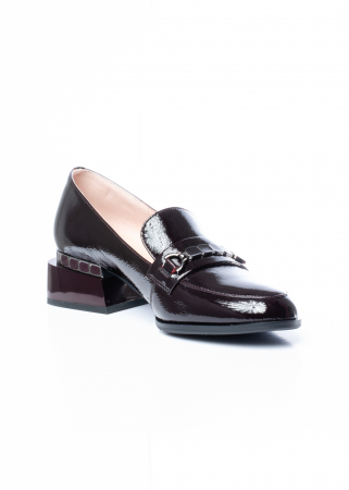 Pantofi de piele naturala Epica 1490 bordo [3]