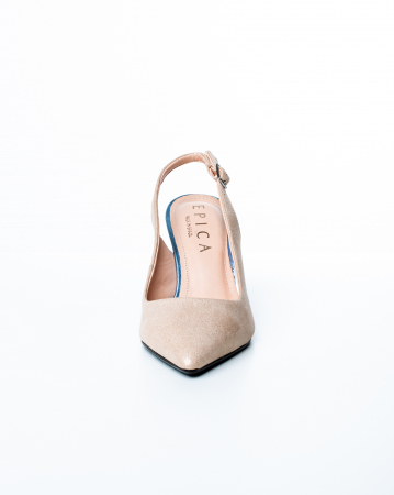 Pantofi de piele naturala Epica 2459 - 7 cm  bej [1]