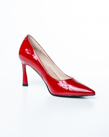 Pantofi de piele naturala Epica 2463 - 8 cm  bordo [2]