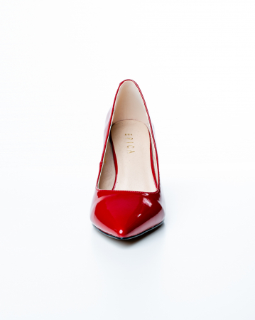Pantofi de piele naturala Epica 2463 - 8 cm  bordo [1]