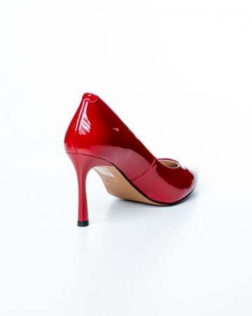 Pantofi de piele naturala Epica 2463 - 8 cm  bordo [4]