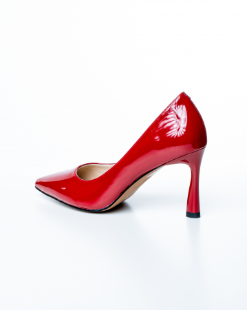 Pantofi de piele naturala Epica 2463 - 8 cm  bordo [6]