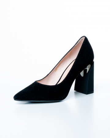 Femei - Pantofi de piele naturala Epica 3005 - 8 cm  negri