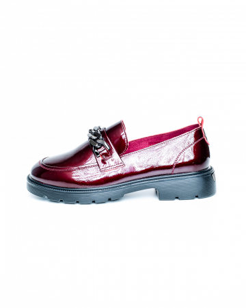 Femei - Pantofi de piele naturala Epica 3253 - 3 cm  bordo