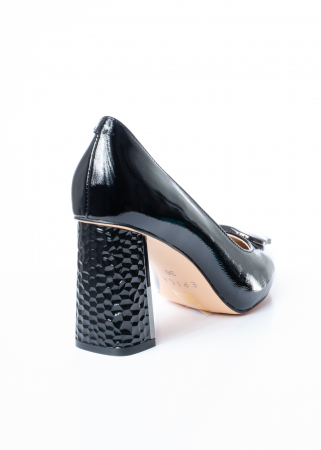 Pantofi de piele naturala Epica 660 negri [4]