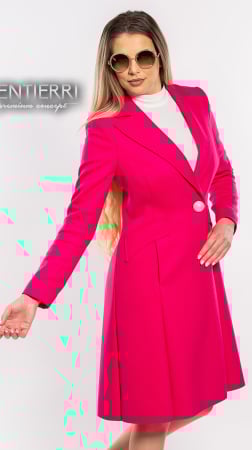 Imbracaminte - Pardesiu de lână Sentierri 838 fucsia