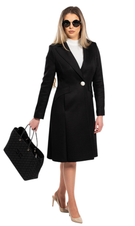 Pardesiu de lână Sentierri 838 negru [5]