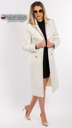Pardesiu de lână Sentierri 839 alb [1]