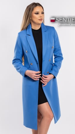 Imbracaminte - Pardesiu de lână Sentierri 839 albastru-marin