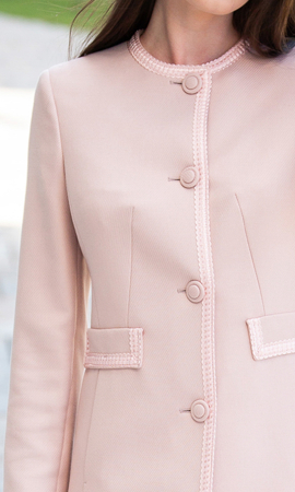 Pardesiu de lână Sentierri 840 pudra [2]