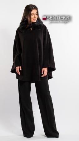 Pelerina de lână Sentierri 859 neagra [1]