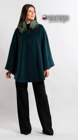 Pelerina de lână Sentierri 859 verde-smarald [1]