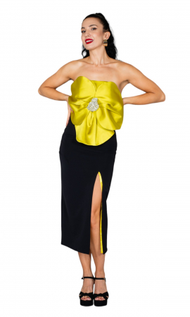 Rochie Aaliyah midi neagra [4]