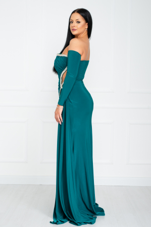 Rochie Abbey lunga verde [3]