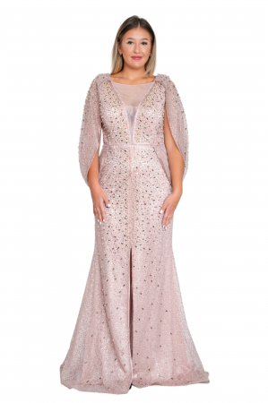 Rochie Addy lunga pudra [4]