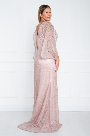 Rochie Addy lunga pudra [3]