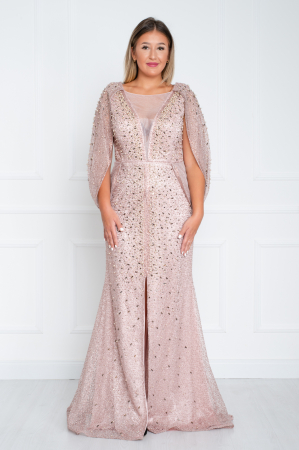 Rochie Addy lunga pudra [0]