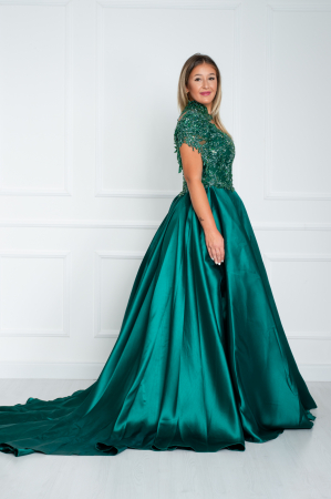 Rochie Adelia lunga verde [2]