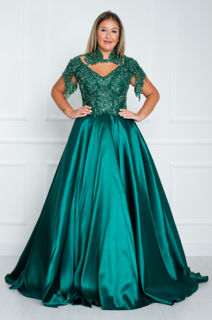 Rochie Adelia lunga verde [0]