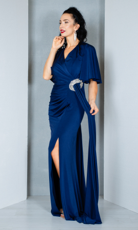 Rochie Adira lunga bleumarin [2]