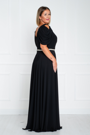 Rochie Adriana lunga neagra [3]