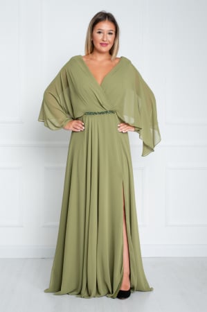 Rochie Adrienne lunga kaki [1]