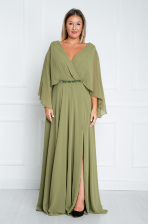 Rochie Adrienne lunga kaki [0]