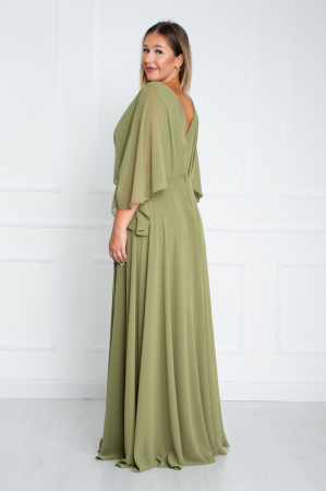 Rochie Adrienne lunga kaki [3]