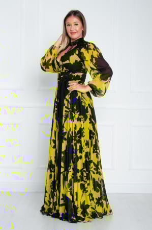 Rochie Aelia lunga olive [2]