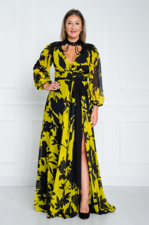 Rochie Aelia lunga olive [0]