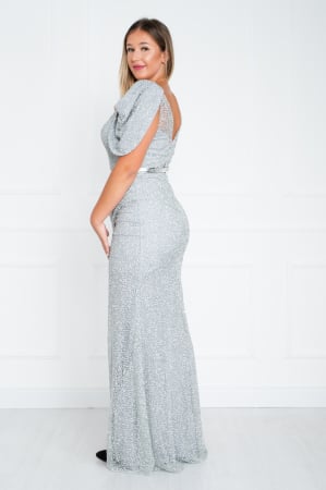 Rochie Agnes lunga gri [2]