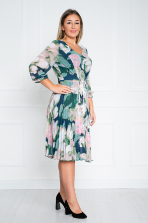 Rochie Aimee midi verde [2]