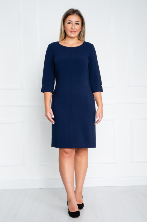 Rochie Ainsley midi bleumarin [0]