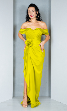 Rochii de nasa - Rochie Aliya lunga fistic