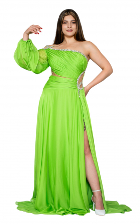 Rochie Alondra lunga verde [4]