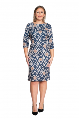 Rochie Amaia midi bej [4]