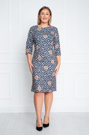 Rochie Amaia midi bej [0]