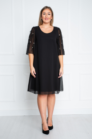 Rochie Amalia midi neagra [0]