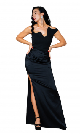 Rochie Anais lunga neagra [4]