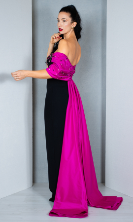 Rochie Andromeda lunga fucsia [3]