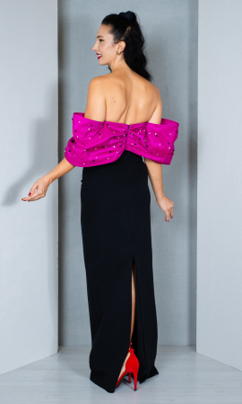 Rochie Andromeda lunga fucsia [4]