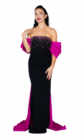 Rochie Andromeda lunga fucsia [5]