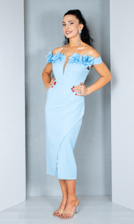 Rochie Anika midi bleu [2]