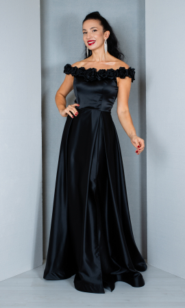 Rochii de seara - Rochie Anissa lunga neagra