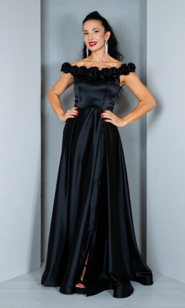 Rochie Anissa lunga neagra [1]